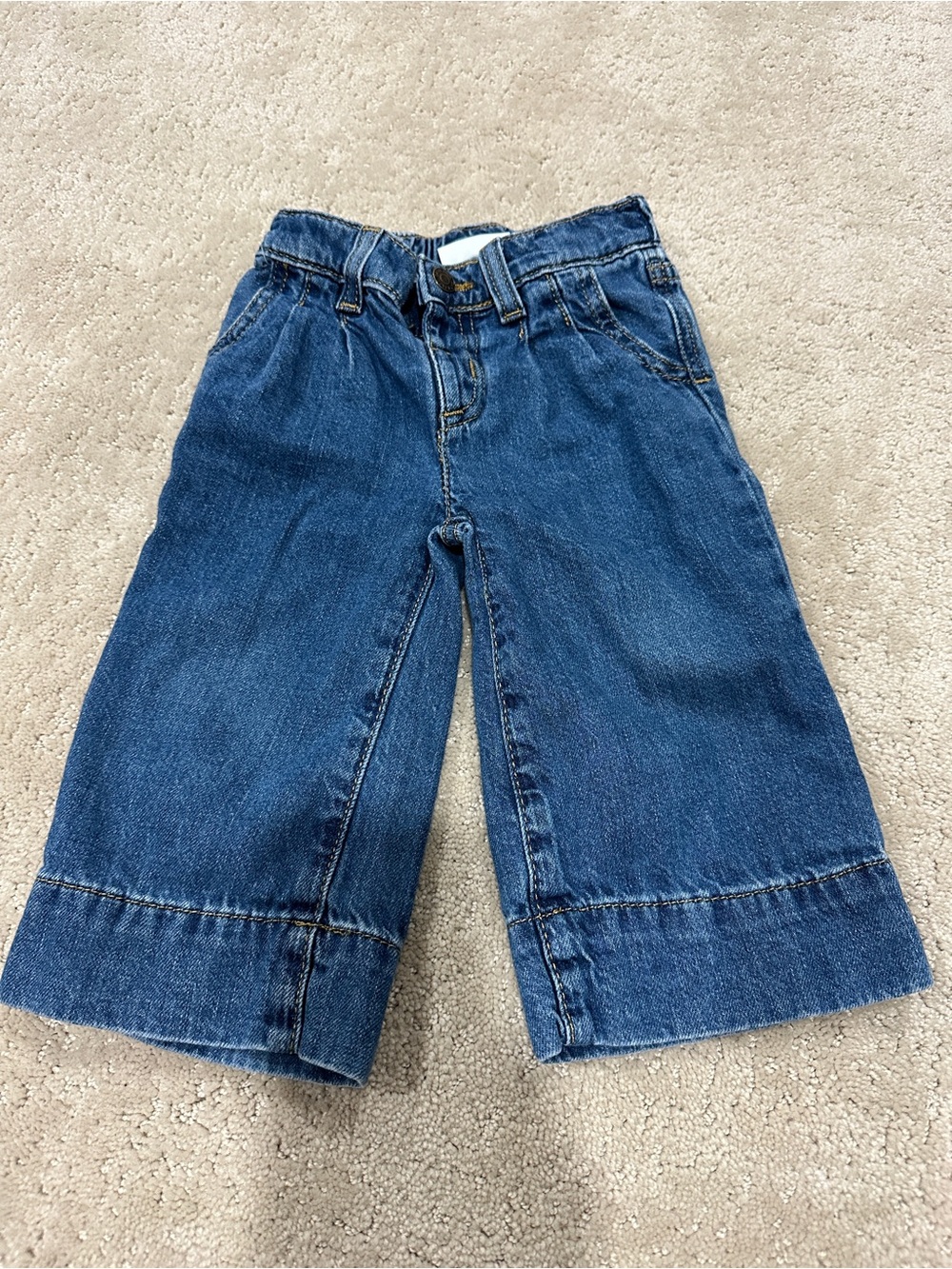 Toddler Girls' Pleated
Denim Pants - Dark Wash